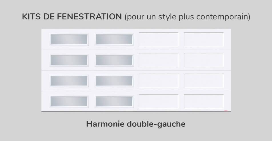Kit de fenestration, 16' x 7', Harmonie double-gauche
