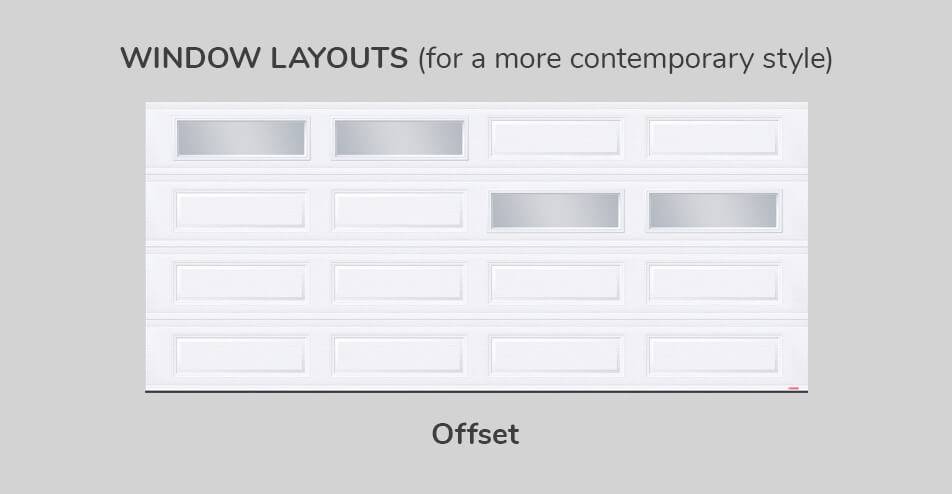Window layouts, 16' x 7', Offset